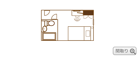 シングルルーム間取図
